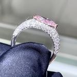 18k Marquise Shape Ring Lab Grown Pink Diamond Ring Special Design Luxury