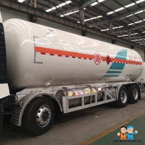 Wholesale Liquid Normal Gas LNG Cryogenic Fuel Tank Semi Trailer three axles from china suppliers