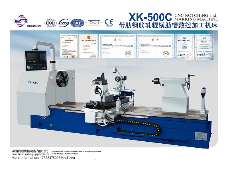 Automatic Large Diameter Roller Notching CNC Roll Grooving Marking Machine