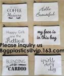 Plain Personalized Organic Travel Cotton Canvas Makeup Bag,Promotional Beauty