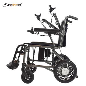 Wholesale Handicapped Folding Electric Power Wheelchair With PU Tire Portable from china suppliers