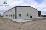 Sound / Heat Insulation Pre Engineered Light Steel Structure Logistics Warehouse