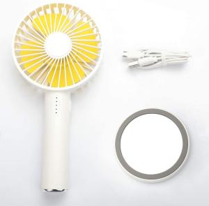 Wholesale 5 Speed Mini Portable Handheld Fan Battery 2000mah Table Travel Makeup Mirror Fan from china suppliers