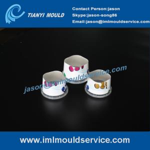 Wholesale 200ml thin wall IML food cups mould exporter,thin walls plastic container lids mould from china suppliers