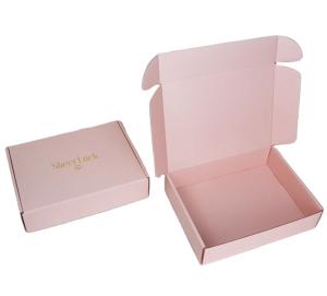 Wholesale Custom Logo Pink Corrugated Mailer Cardboard Paper Packaging Mailing Postal Shipping Box from china suppliers