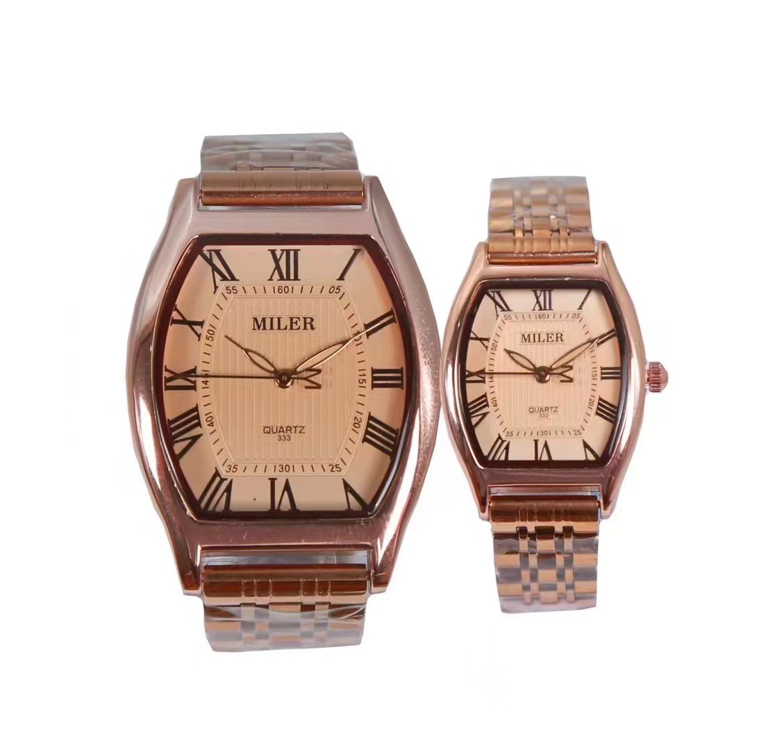 Wholesale Custom Logo Stylish Couple Watch Stainless Steel Fashion Quartz Watch