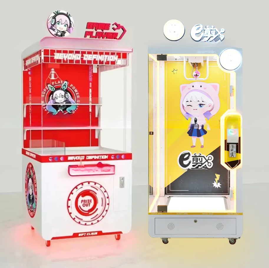 Dreamland coin operated cut 2 win prize machine automatic cut the rope prize big stuffed toys scissors game machine