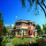 Light Steel Structure Prefabricated Luxury Villa Two Story Prefab House