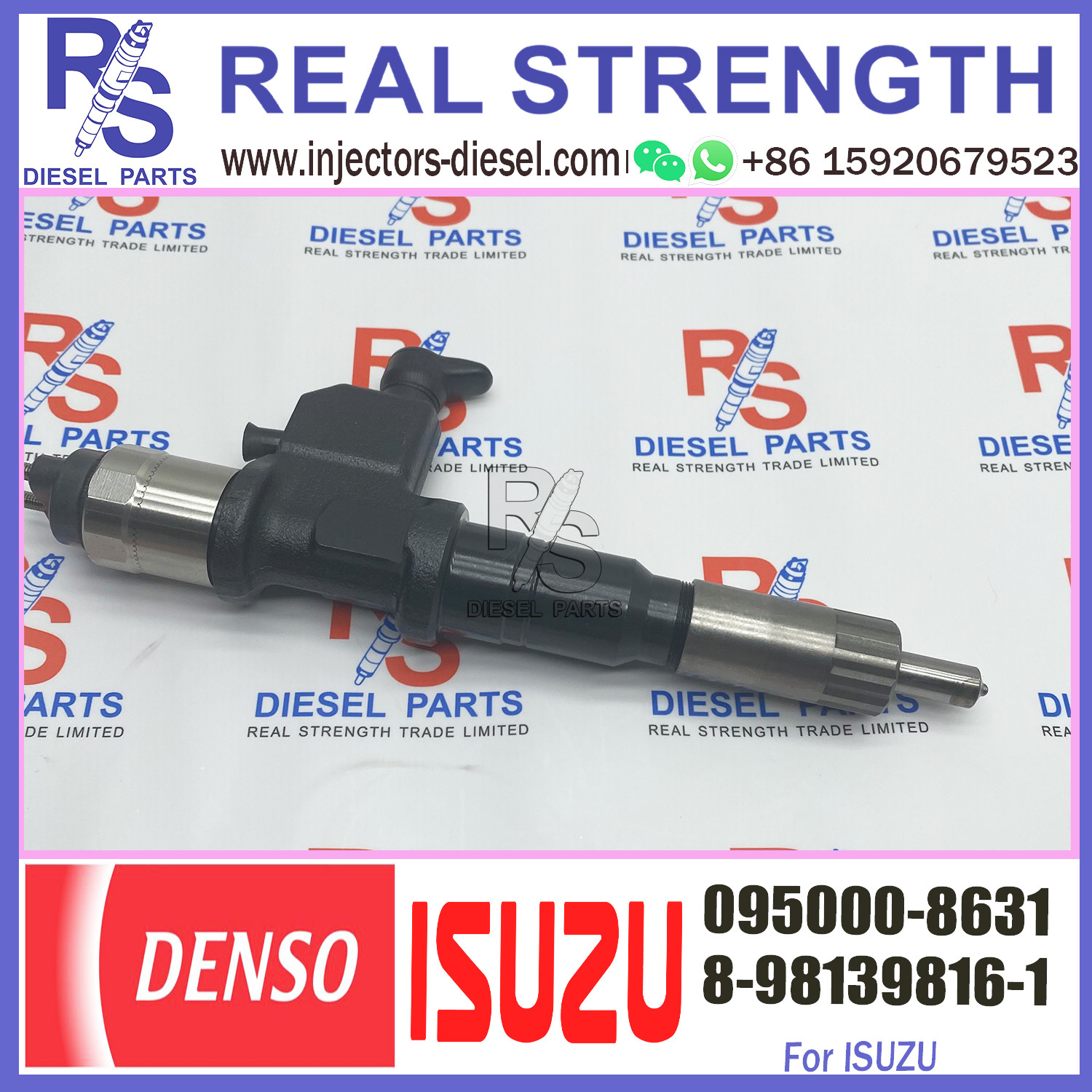 Diesel engine Common Rail Fuel Injector 095000-8633 095000-863# 095000-8631 For ISU-ZU 8-98139816-0 8--98139816-3