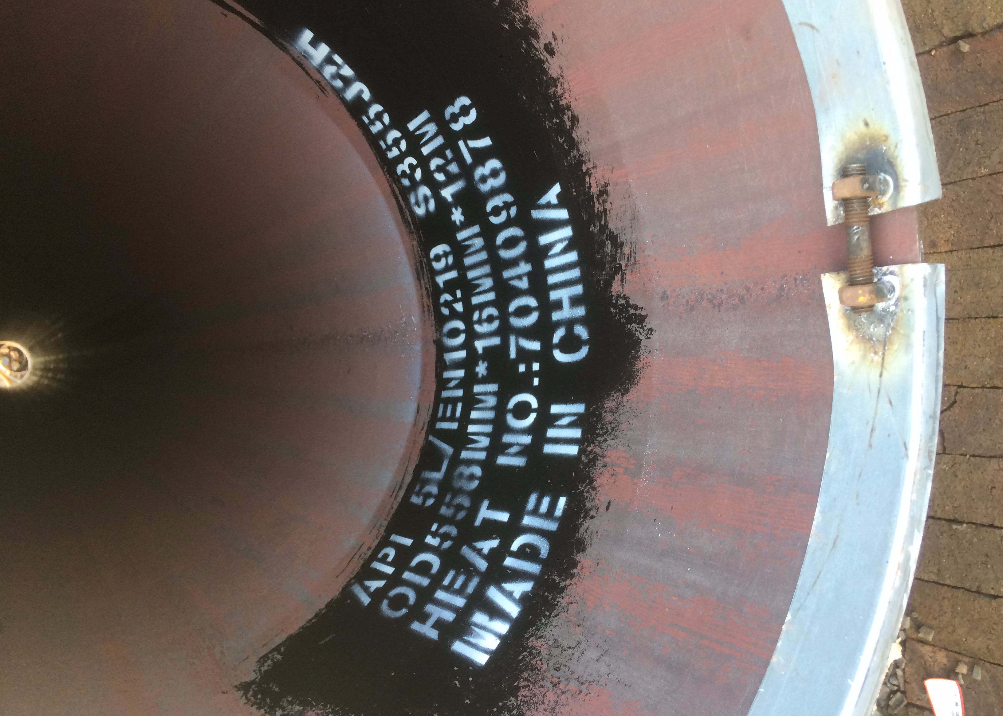 Large Diameter Lsaw Welded Steel Pipe Longitudinal Submerged Arc Welding Api 5l X65