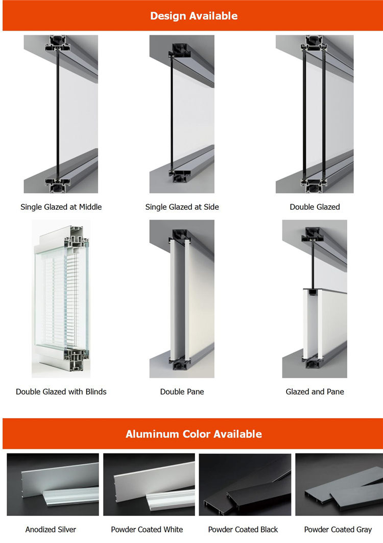 12MM tempered glass office partition clear glass aluminum frame partition wall