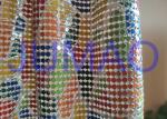 Colorful Drapes Metal Sequin Fabric Anodized Aluminum For Bag / Cloth / Table