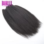 Kinky Straight Brazilian Hair Weave 100 Virgin Machine Double Weft Soft