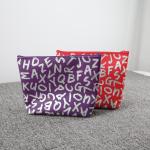PVC Personalised Makeup Bag Lightweight Eco Friendly Plastic Zippered Cosmetic