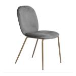 6KG Vintage Leather Dining Chairs With High Precision Brushed Surface