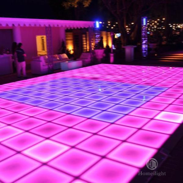 Program 30pcs LED Dance Floor 3D Mirror Dancefloor for DJ Lighted Wedding Party
