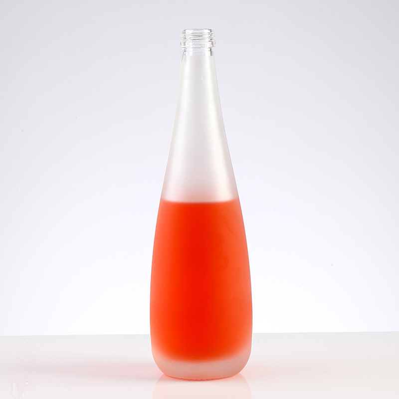 Frosted 300ml 500ml Long Neck Wine Glass Bottle for Spirits Rum OEM/ODM Supported