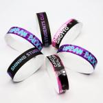 Custom Logo Tyvek Paper Wristbands Waterproof Full Color Printing Bracelet With