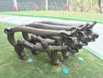 Customized Bronze Large Outdoor Animal Sculptures 2 Meter Length Plaza