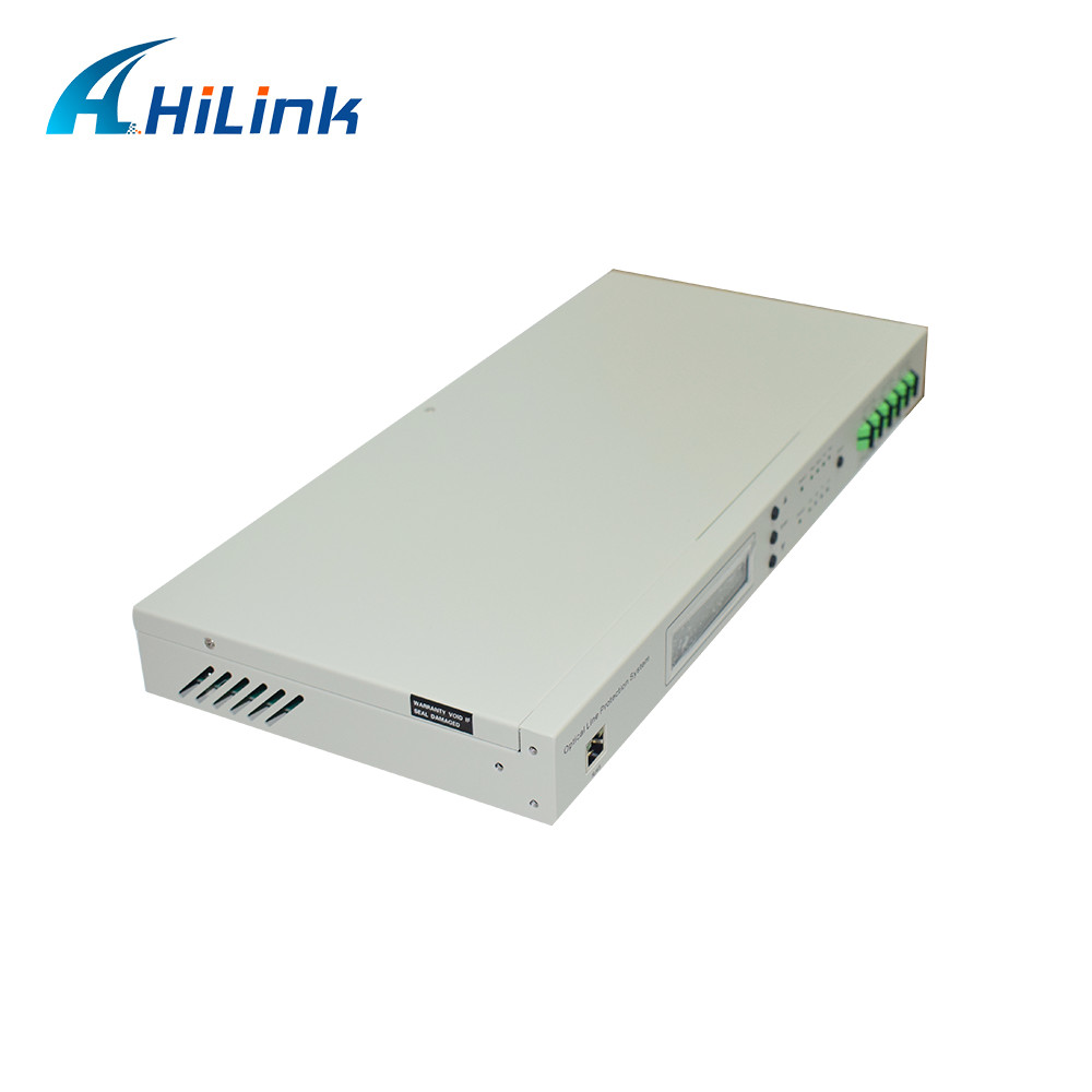 1U 1+1 OLP Optical Line Protection System High Switch Speed SC APC