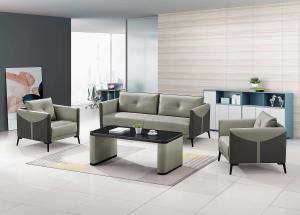 Wholesale Modern Nordic 2 Seater Leather Office Sofa Set Modular European Style Schools Workshops Home Offices Commercial Reception from china suppliers