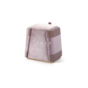 Wholesale Modern Bedroom Dresser Metal Base Dressing Chair Leather and Fabric Makeup Stool from china suppliers