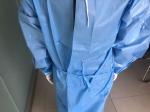 Waterproof Disposable Isolation Gown For Asbestos Removal / Automotive Cleaning