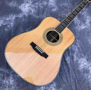 Wholesale Ebony Fingerboard Solid Spruce 45D Style Acoustic Guitar Cocobolo Acoustic Guitar from china suppliers