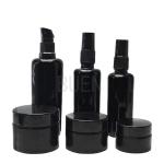 Black Round Glass Dropper Bottle Serum Glass Essensial Oil Bottle