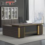 Waterproof L Shape Office Desk Manger Boss Office Furniture Solutions Executive