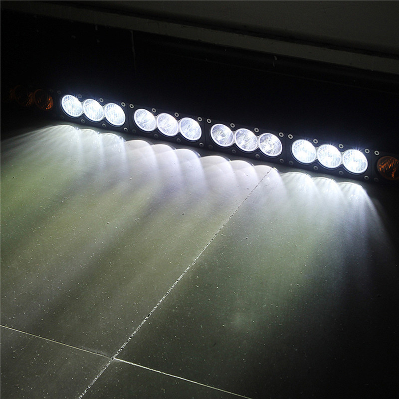 Factory hotsales Cree single row Led light bar with amber and white DHCB-L180SDC