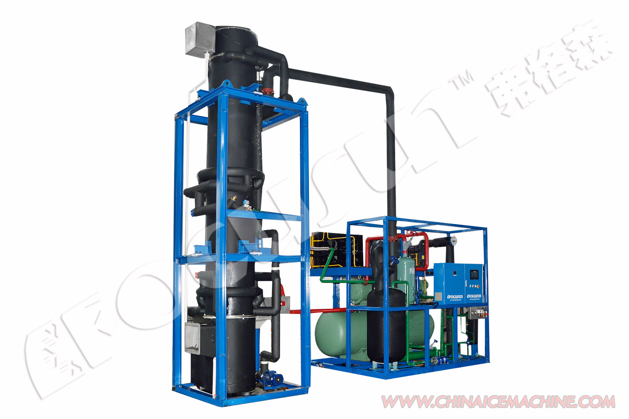 Condition 15 Tons Capacity Tube Ice Making Machine with Packing Machine 4690kg