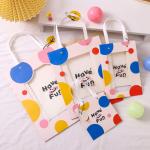 Clothing Shopping Gift Paper Bag With Flat Handle Printing Customize Logo