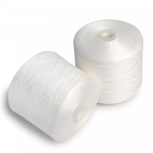 Wholesale Raw White 40/2, 60/2 100% Polyester Ring Spun Yarn made from 100% Yizheng fiber from china suppliers