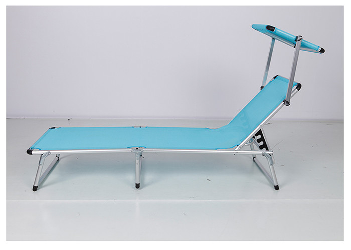 Customized Beach Foldable Sun Lounger With Aluminum Tube Material