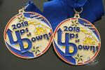 Awareness Walk Gold Sport Metal Award Medals Blue Ribbon Hockey And Racing
