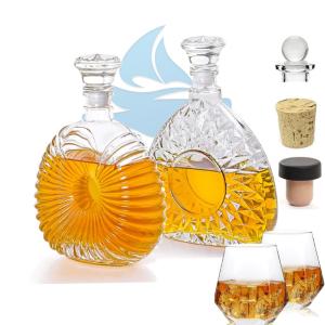 Wholesale Aluminum Plastic PP Collar Square Glass Whiskey Bottle for Customer Requirements from china suppliers