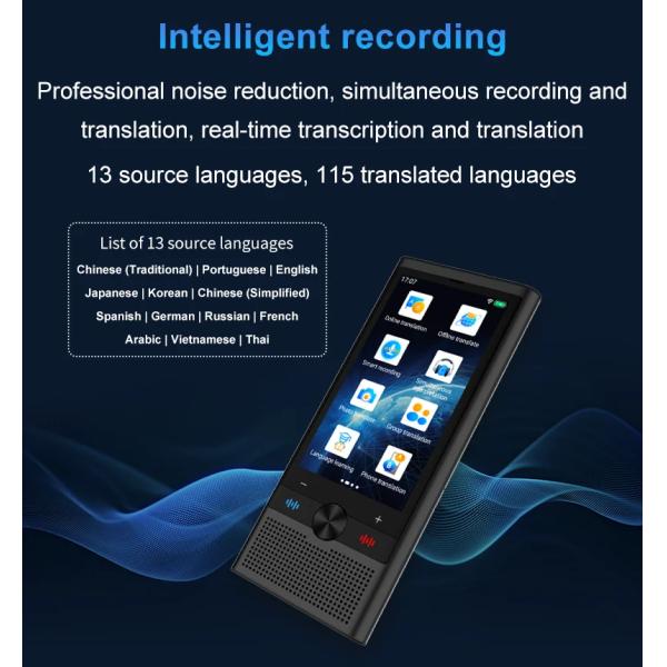 S10 4G WIFI Portable Smart Voice Translator Master Translation Machine