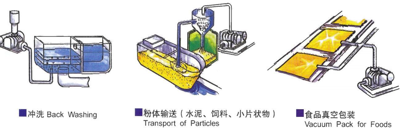 Helical Construction Roots Blower For Pneumatic Conveying In Water Treatment