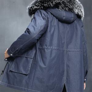 Wholesale Denim Ready Made Garments Mens Parka Jacket 300gsm 3XL 5XL from china suppliers