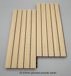 Auditorium Slat Wooden Grooved Acoustic Panels Sound Absorption Building