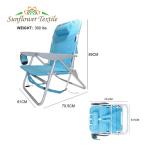 61x70.5x89cm Aluminum Folding Beach Chair 3.65kg Folding Backpack Beach Chair