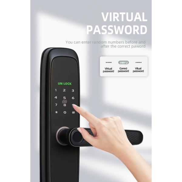 ROHS Wireless Deadbolt Lock Rfid Card Wifi Keyless Door Lock