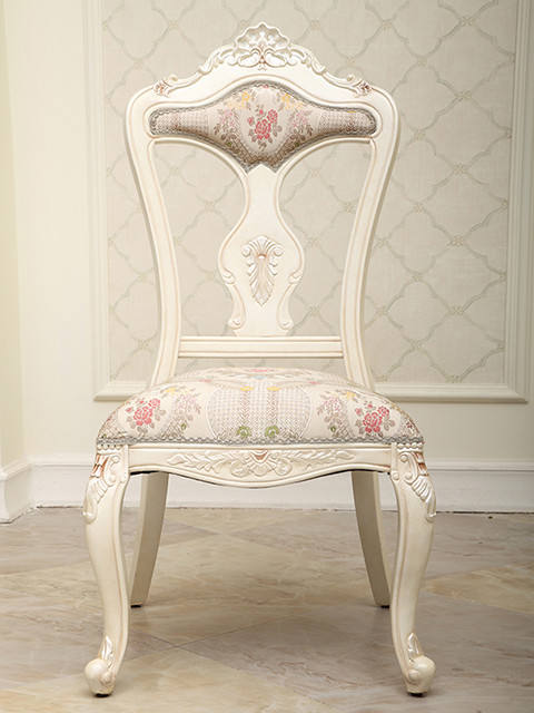 SGS Solid Wooden Oak Retro Upholstered Dining Chairs Chenille Cover