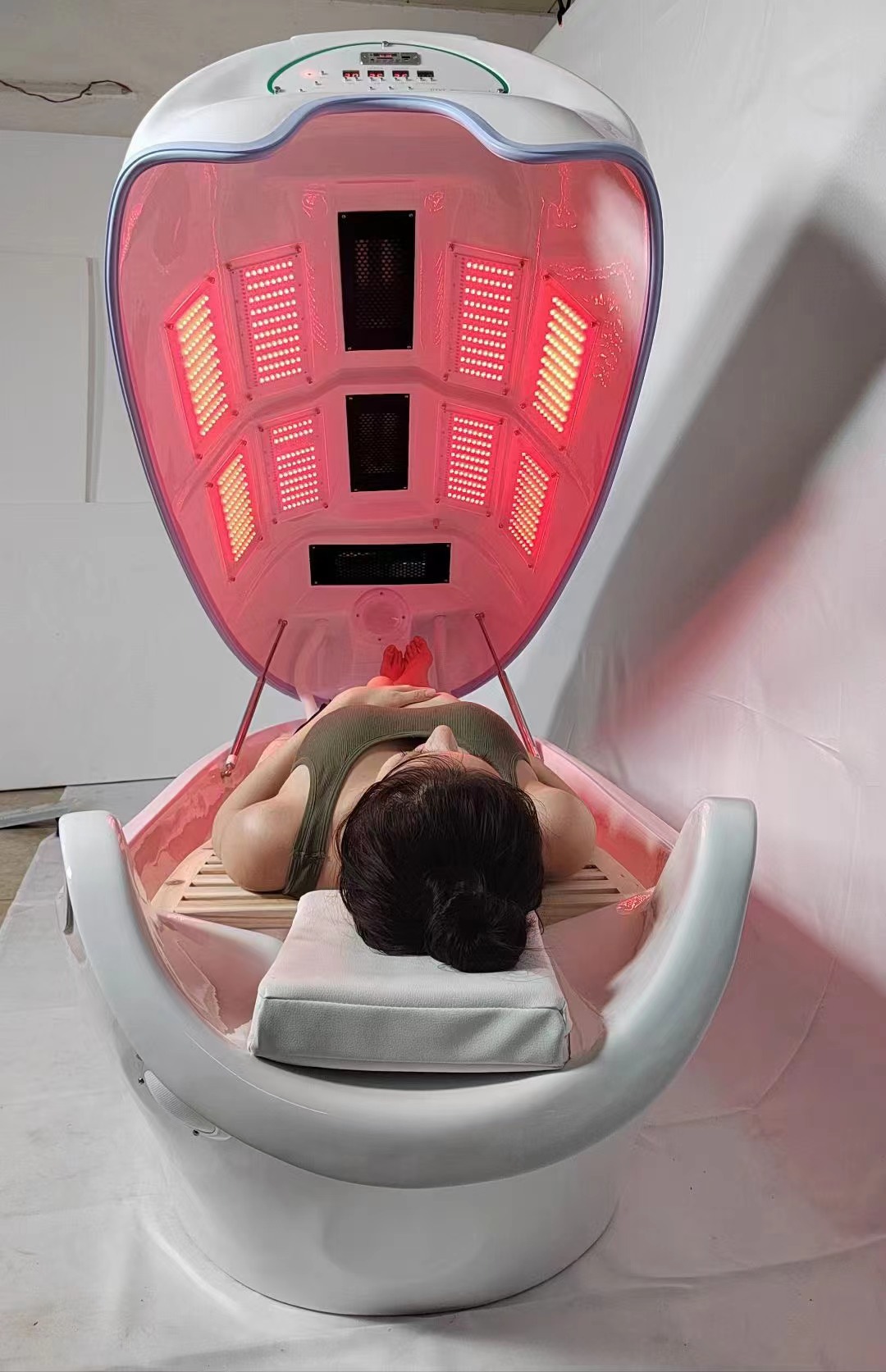 Led Photon Infrared Sauna Pod Ozone Steam Weight Loss Capsule Machine
