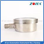 Bottom Connection Stainless Steel Pressure Gauge With 316 Bourdon Tube