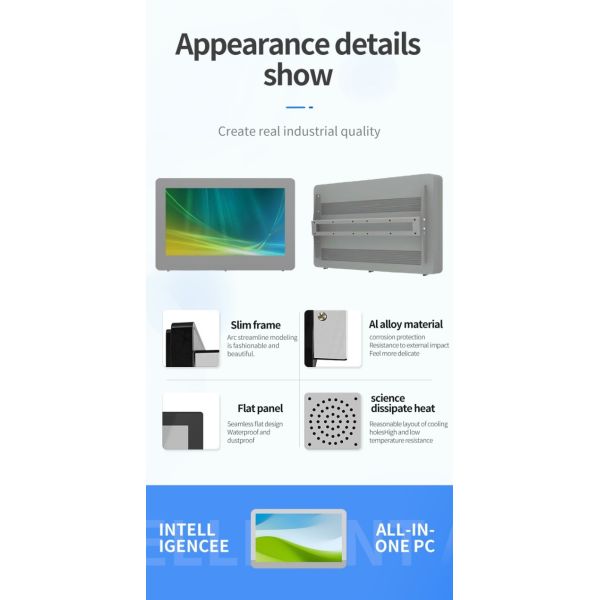 65 inch wall mounted promotional screen horizontal waterproof outdoor lcd signage