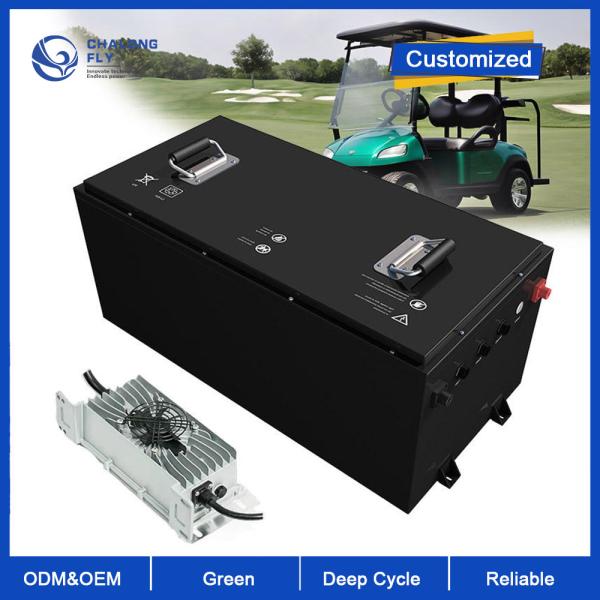 CLF 48V 51.2V 100AH/200AH Lithium Electric Golf Cart Battery 72AH/160AH 48 Volt