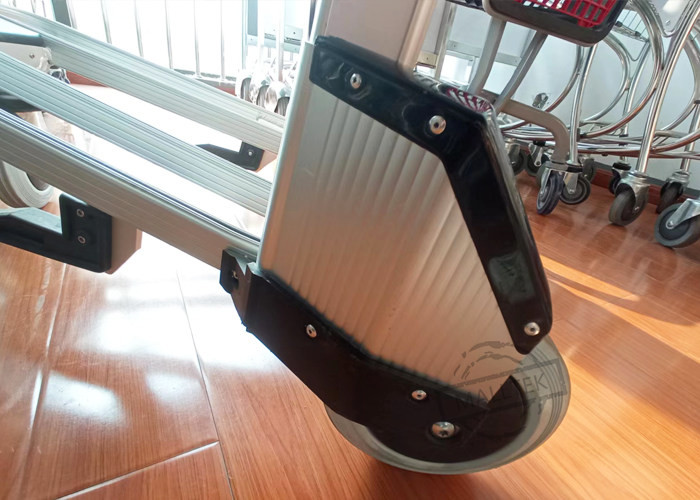 3 Wheels 250KG Airport Luggage Trolley Aluminum Alloy With Automatic Brake