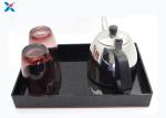 Custom Logo Acrylic Display Case Hotels Tea Tray 315 * 220 * 30mm Good Chemical